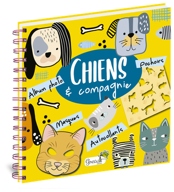 Visuel 1 du produit Livre "Chiens & compagnie - arts & pochoirs" aux Éditions Grenouille