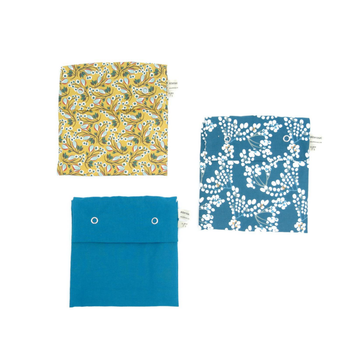 Visuel 1 du produit Pochette à sandwich en coton Oeko-Tex Alterosac taille S – 17,5 x 17,5 cm