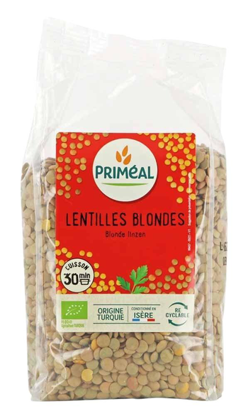 Visuel 1 du produit Lentilles blondes bio en sachet de 500 g