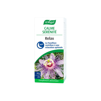 Visuel 1 du produit Complément alimentaire bio calme et sérénité à la passiflore Vogel Relax - les 30 comprimés