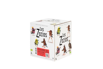 Visuel 1 du produit Vin rouge Côtes du Rhône AOC bio Le chevalier Gambette Drôles de zozios Demazet en bag in box - 3 L