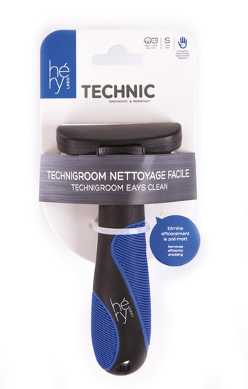Visuel 1 du produit Brosse pour chat et petit chien coloris multicolore Technigroom nettoyage facile Héry Technic - Taille S