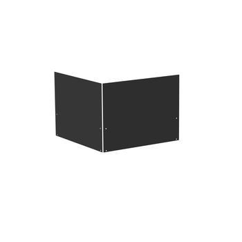 Visuel 1 du produit Habillage arrière crédence angle meuble noir