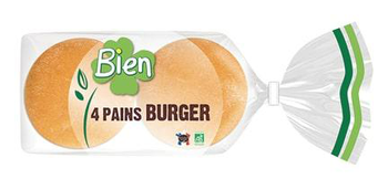 Visuel 1 du produit Pains burger bio en sachet bio Bien - 200g