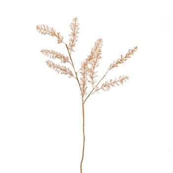 Visuel 1 du produit Branche artificielle feuillue coloris or espresso - 30 x 5 x 8 cm