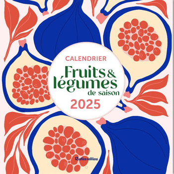 Visuel 1 du produit Calendrier "Fruits et légumes de saison 2025" aux Éditions Rustica