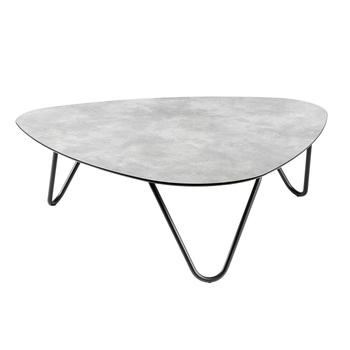 Visuel 1 du produit Table basse Cocoon ciment coloris noir en HPL Lafuma - 96 x 102 x 33 cm