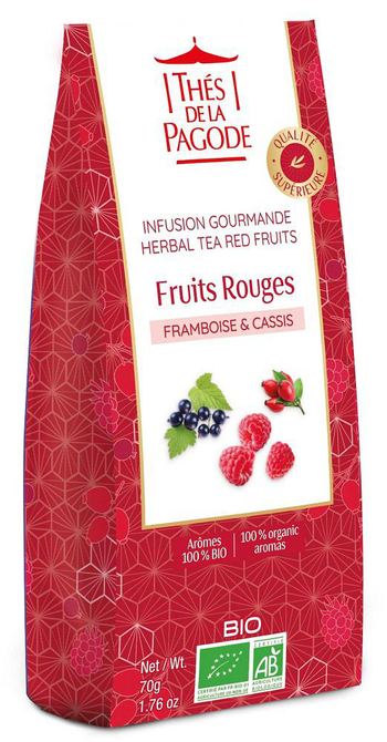 Visuel 1 du produit Infusion fruits rouges vrac Thé de la Pagode - 70 g