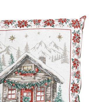 Visuel 1 du produit Coussin en coton et polyéthylène blanc à motifs+D439 de Noël rouges Chorale-D - 45 x 45 cm
