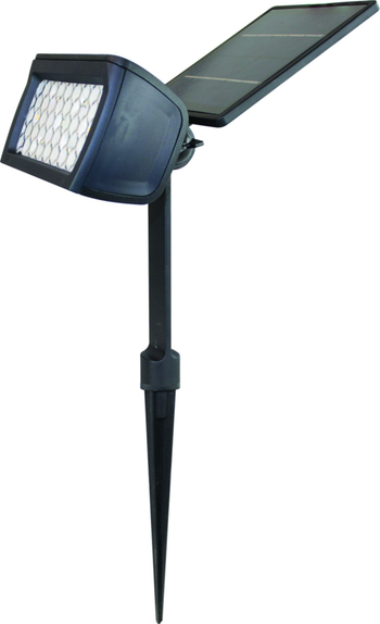 Visuel 1 du produit Spot extérieur Power spot pro 300 lm coloris noir en aluminium - 30 cm