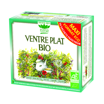 Visuel 1 du produit Tisane ventre plat bio en boite de 80 g