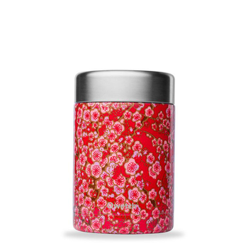 Visuel 1 du produit BoÃ®te repas isotherme flowers rouge Qwtech - 650 ml