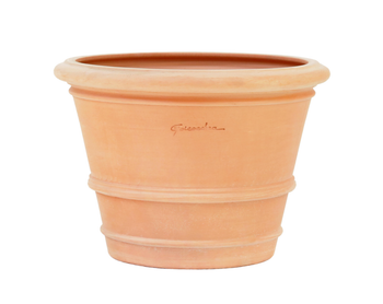 Visuel 1 du produit Pot Cuvier Argi coloris rose en terre claire - Ø 60 cm x 43 cm x 50 L
