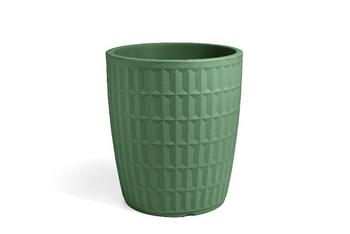 Visuel 1 du produit Pot rond en plastique coloris vert laguna Veca Tyle - Ø 50 cm