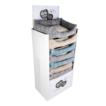 Visuel 1 du produit Couchage pour chien coloris multicolore corbeille rectangulaire Duvoplus - 60 x 45 x 16 cm