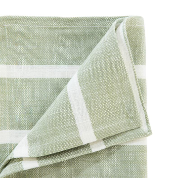 Visuel 1 du produit Torchon lignes coloris beige en coton - 50 x 70 cm