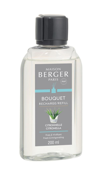 Visuel 1 du produit Recharge pour bouquet parfumé senteur citronnelle Maison Berger Paris - 200 ml
