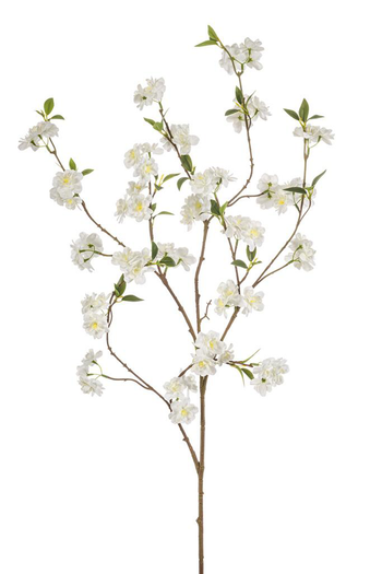 Visuel 1 du produit Tige de pommier artificielle à fleurs blanches - Ø 35 x H 120 cm
