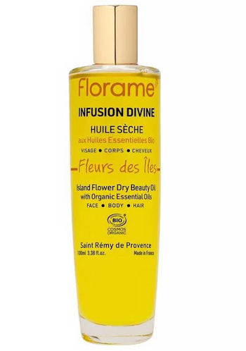 Visuel 1 du produit Huile sèche Infusion divine pour le corps Florame Fleurs des îles - 100 ml