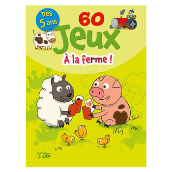 Visuel 1 du produit 60 Jeux à la Ferme Bloc Jeux 5 ans Éditions Lito