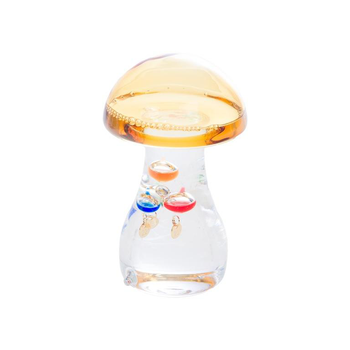 Visuel 1 du produit Thermomètre de Galilée en verre en forme de champignon - 7 x 6,8 x H 15 cm