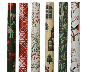 Visuel 1 du produit Papier cadeau de Noël multicolore - 200 x 70 cm