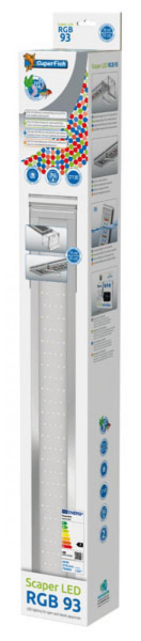 Visuel 1 du produit Rampe LED Scaper RGB pour aquarium d'eau douce, 48W 7800K - SUPERFISH - modèle 93