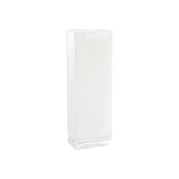 Visuel 1 du produit Vase en verre blanc Lucca - 11 x 9 x 30 cm