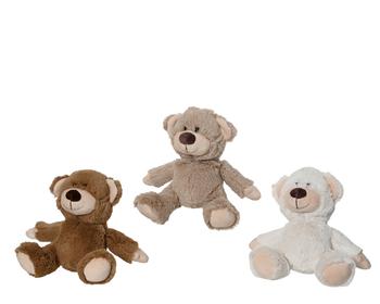 Visuel 1 du produit Peluche ours beige - 15 x 10 x 17 cm