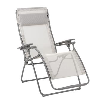 Visuel 1 du produit Fauteuil relax en tube acier titane et toile Batyline Seigle II Lafuma Futura - 71 x 83 x 113 cm