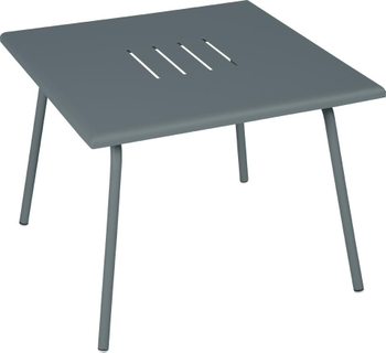 Visuel 1 du produit Table basse Monceau carrée coloris gris en acier Fermob - 57 x 57 cm