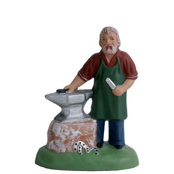 Visuel 1 du produit Personnage de crèche de Noël forgeron Santons Escoffier - 7 cm