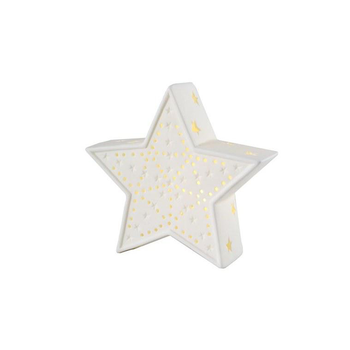Visuel 1 du produit Étoile lumineuse LED à lumière fixe blanc chaud à piles - 12 cm