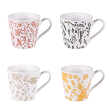 Visuel 1 du produit Tasses en grès multicolore Coffret Galehia - 4 x 18 cl