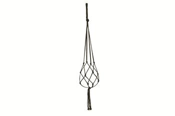 Visuel 1 du produit Suspension pour plante en macramé de jute vert foncé - 90 cm
