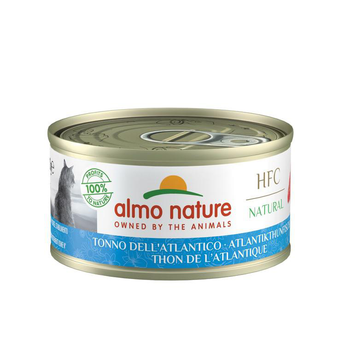 Visuel 1 du produit Pâtée pour chat au thon de l'Atlantique avec carottes HFC Natural Almo Nature - 70 g