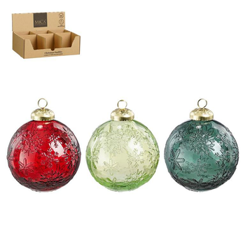 Visuel 1 du produit Boule en verre recyclé coloré - Ø 8 x H 10 cm