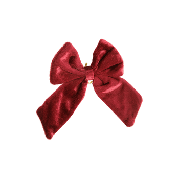 Visuel 1 du produit Nœud XXL en polyester rouge à suspendre - 35 x 30 cm