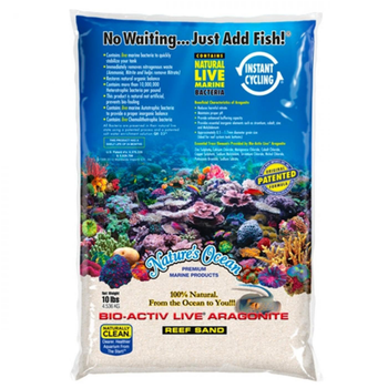 Visuel 1 du produit Sable blanc naturel aragonite vivant, fin, NATURE'S OCEAN - 4,54kg