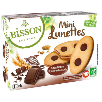 Visuel 1 du produit Mini lunettes chocolat bio en paquet de 175 g