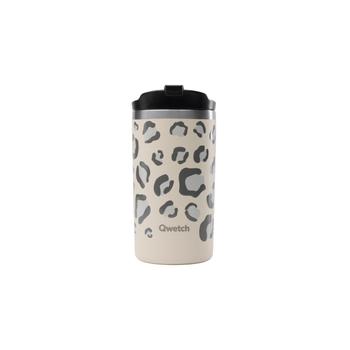 Visuel 1 du produit Mug de voyage isotherme travel mug Wild en inox coloris beige Qwetch - 350 ml