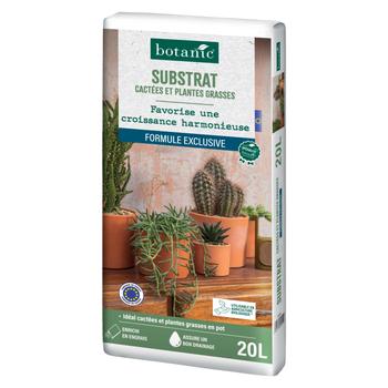 Visuel 1 du produit Substrat pour cactées et plantes grasses botanic® - 20 L