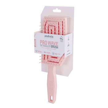 Visuel 1 du produit Brosse démêlante rose pour les cheveux Pro wave pocket Andreia