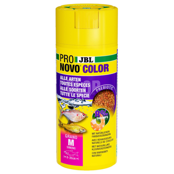 Visuel 1 du produit Granulés pour poissons d'aquarium couleurs vives JBL Pronovo Color Grano M Click - 250 ml