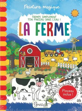 Visuel 1 du produit Livre peinture magique "La ferme" aux Éditions Grenouille