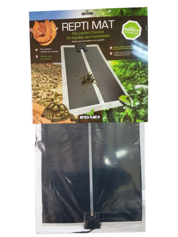 Visuel 1 du produit Plaque chauffante pour terrarium coloris noir Reptile Planet Repti Mat 28W - 53 x 28 cm