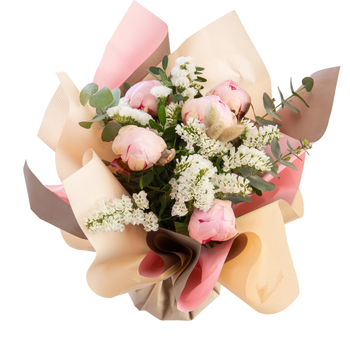 Visuel 1 du produit Bouquet bulle 100% Fleurs de France pour la Fête des Mères - 17 tiges