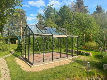 Visuel 1 du produit Serre de jardin Léonie coloris gris 13,62 m² ACD - 306 x 445 cm