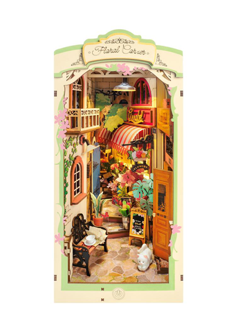 Visuel 1 du produit Décor miniature à construire Book Nook Floral Corner Rolife - H 31,6 cm
