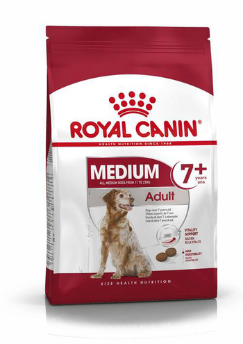 Visuel 1 du produit Croquettes pour chien Royal Canin Medium adulte de + 7 ans - Le sac de 15 kg